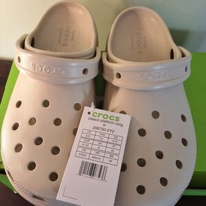 Crocs Classic Platform Clog Bone Beige Women’s Size 10 New With Tag